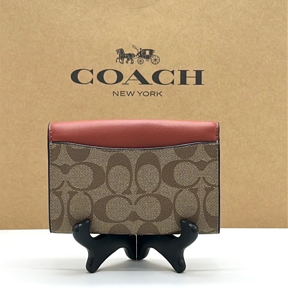Coach Tan and Brown Canvas Wallet - Picture 12 of 12